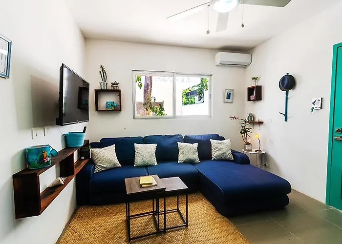 Azul y Turquesa. Tulum Villa de 2 habitaciones con Roof top pool *