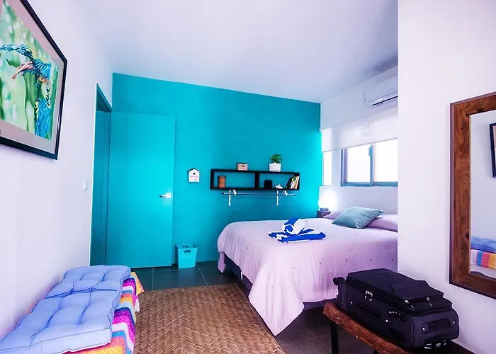 Azul y Turquesa. Tulum Villa de 2 habitaciones con Roof top pool Pensión *